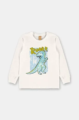 CAMISETA MANGA LONGA TODDLER UP BABY - ROARR - MENINO