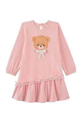 VESTIDO KUKIÊ - URSINHO ROSA - MENINA