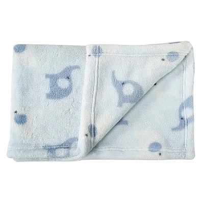 MANTA PELUCIADA TIP TOP - ELEFANTE AZUL - MENINO