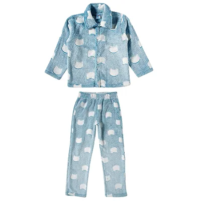 PIJAMA 2 PEÇAS FLEECE KIDS TIP TOP - GATINHO - UNISSEX