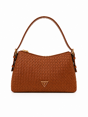 BOLSA DE OMBRO ALISHA GUESS - CARAMELO