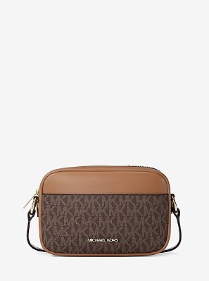 BOLSA TRANSVERSAL MICHAEL KORS - LOGO BROWN