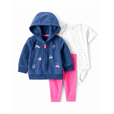 CONJUNTO 3 PEÇAS CARTER'S - ARCO IRIS - MENINA