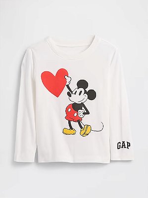 CAMISETA MANGA LONGA GAP - MICKEY - MENINA