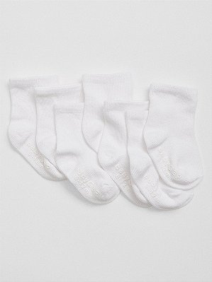 KIT 7 MEIAS GAP - BASIC BRANCA - UNISSEX