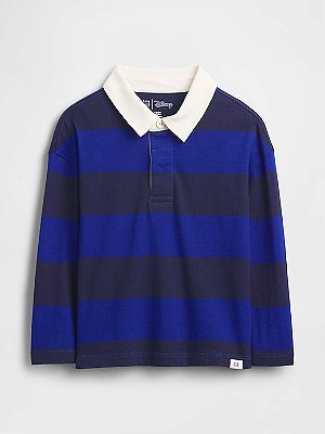 CAMISETA POLO MANGA LONGA GAP - MICKEY AZUL - MENINO