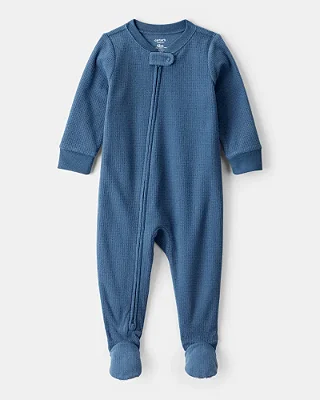 MACACÃO COM PÉ FLEECE CARTER'S - AZUL - MENINO