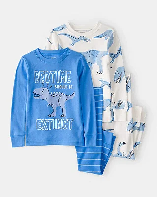PIJAMA 4 PEÇAS CARTER'S - DINO - MENINO
