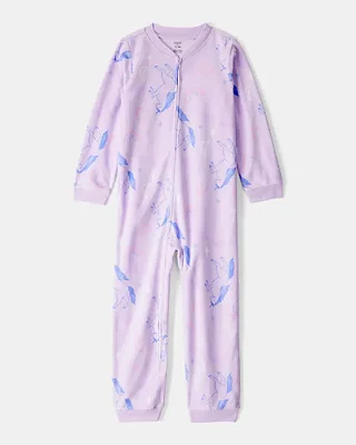 MACACÃO SEM PÉ FLEECE CARTER'S KIDS - UNICÓRNIO - MENINA