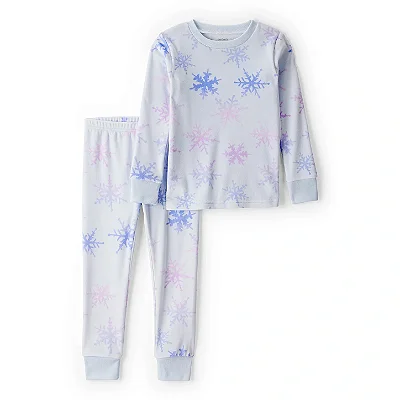 PIJAMA 2 PEÇAS PLUSH CARTER'S - FLOCOS DE NEVE - MENINA