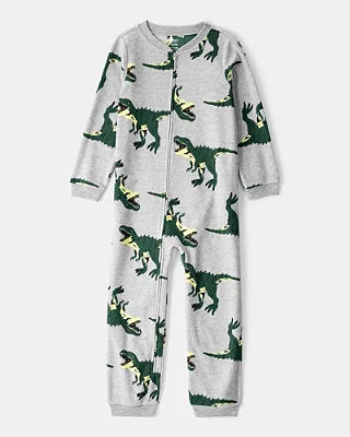 MACACÃO SEM PÉ FLEECE CARTER'S KIDS - DINOSSAURO - MENINO