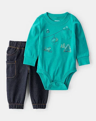 CONJUNTO 2 PEÇAS CARTER'S - ESQUI - MENINO
