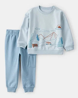 CONJUNTO 2 PEÇAS CARTER'S - FLORESTA AZUL - MENINO