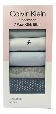 KIT 7 CALCINHAS CALVIN KLEIN - BÁSICAS - MENINA