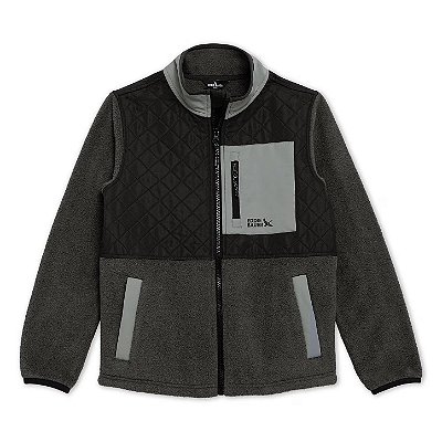 JAQUETA EM FLEECE EDDIE BAUER KIDS - CINZA - MENINO