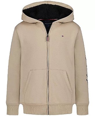 MOLETOM FORRADO TOMMY HILFIGER KIDS - BEGE - MENINO