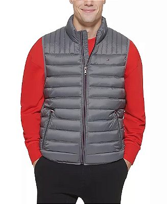 COLETE PUFFER TOMMY HILFIGER - CINZA - MASCULINO