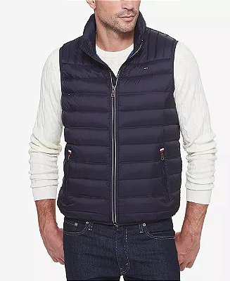 COLETE PUFFER TOMMY HILFIGER - AZUL MARINHO - MASCULINO