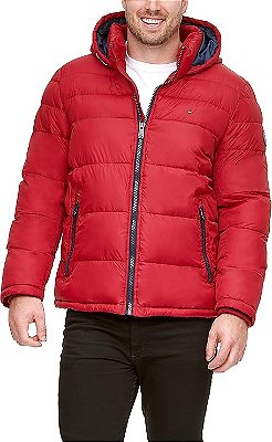 JAQUETA PUFFER TOMMY HILFIGER - VERMELHA - MASCULINA
