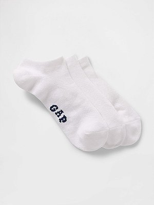 KIT 3 MEIAS GAP KIDS - BRANCA BASIC - UNISSEX