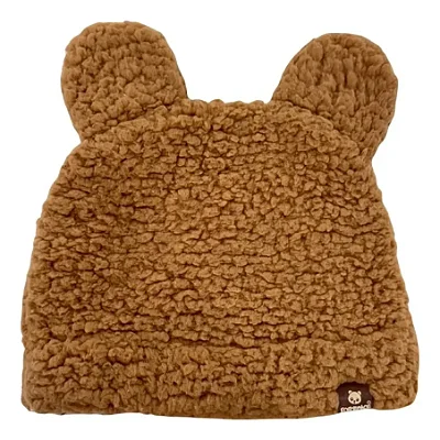 TOUCA TEDDY COM ORELHINHAS FOFOTINHOS - CARAMELO - UNISSEX