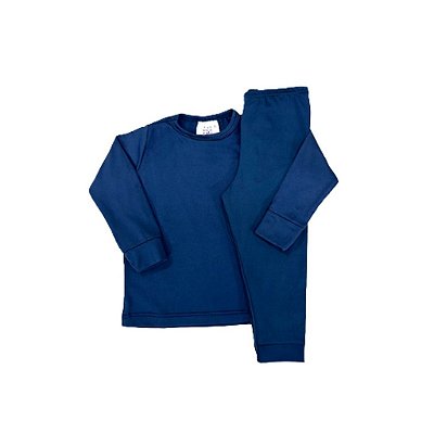 CONJUNTO TÉRMICO 2 PEÇAS COMFORT FOFOTINHOS - AZUL MARINHO - UNISSEX