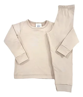 CONJUNTO TÉRMICO 2 PEÇAS COMFORT FOFOTINHOS KIDS - AREIA - UNISSEX