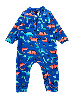 MACACÃO SEM PÉ SOFT PETTENATI FOFOTINHOS - DINOS AZUL - MENINO