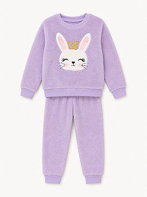 CONJUNTO FLEECE 2 PEÇAS FOFOTINHOS - COELHA PRINCESA - MENINA