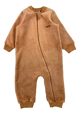 MACACÃO SEM PÉ FLEECE FOFOTINHOS - CARAMELO - UNISSEX