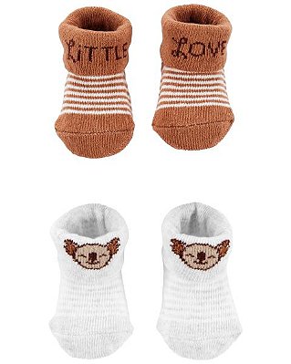 KIT 2 MEIAS CARTER'S - COALA LITTLE LOVE - UNISSEX
