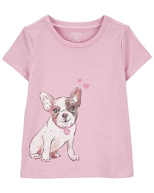 CAMISETA MANGA CURTA OSHKOSH - DOGUINHO - MENINA
