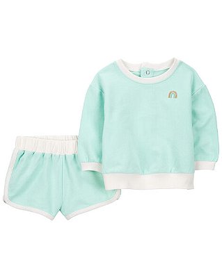 CONJUNTO MOLETINHO 2 PEÇAS CARTER'S - ARCO ÍRIS - MENINO