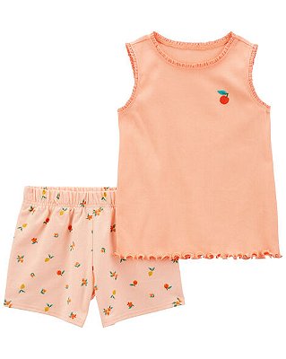 CONJUNTO VERÃO 2 PEÇAS CARTER'S KIDS - LARANJINHA - MENINA