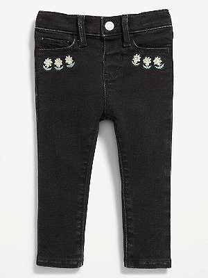 CALÇA JEANS OLD NAVY - FLORZINHAS - MENINA