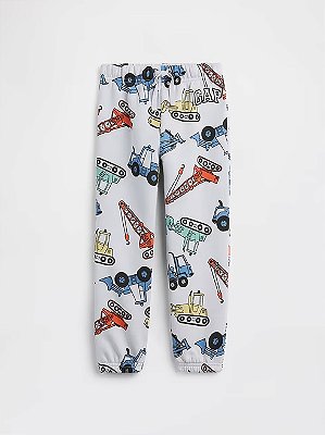 CALÇA MOLETOM FLANELADO GAP - CONSTRUÇÃO - MENINO