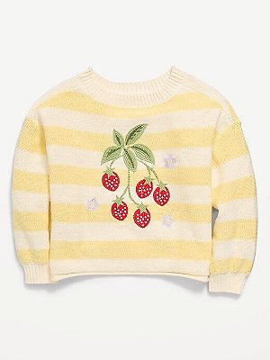 SUÉTER OLD NAVY KIDS - MORANGUINHOS - MENINA