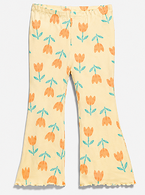 CALÇA LEGGING FLARE OLD NAVY - TULIPAS - MENINA