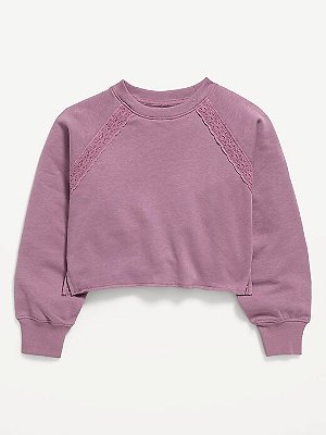 MOLETINHO CROPPED OLD NAVY KIDS - ROXO - MENINA