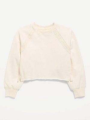 MOLETINHO CROPPED OLD NAVY KIDS - OFF WHITE - MENINA
