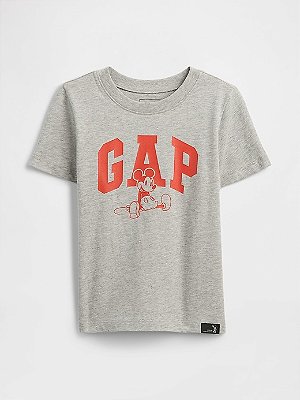 CAMISETA MANGA CURTA GAP DISNEY - MICKEY CINZA - MENINO