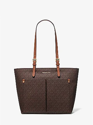 BOLSA TOTE MÉDIA MICHAEL KORS - LOGO BROWN