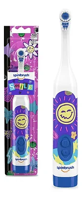 ESCOVA DE DENTE ELÉTRICA INFANTIL SPINBRUSH - SMILE