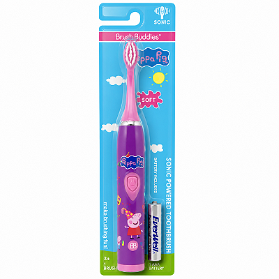 ESCOVA DE DENTE ELÉTRICA INFANTIL BRUSH BUDDIES - PEPPA