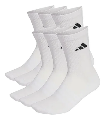 KIT 6 MEIAS ADIDAS - BRANCA - MASCULINA (39-43 BR)