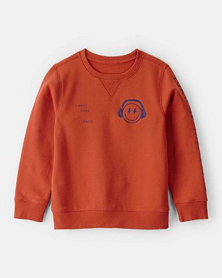 MOLETOM FLANELADO OSHKOSH KIDS - LARANJA - MENINO