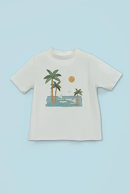 CAMISETA MANGA CURTA GREEN KIDS - JANGADA - MENINO