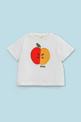 CAMISETA MANGA CURTA GREEN - MAÇÃ - MENINA