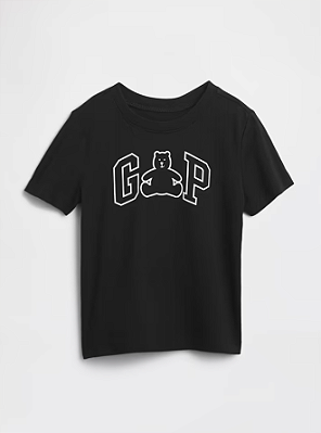 CAMISETA MANGA CURTA - URSINHO PRETA- MENINO