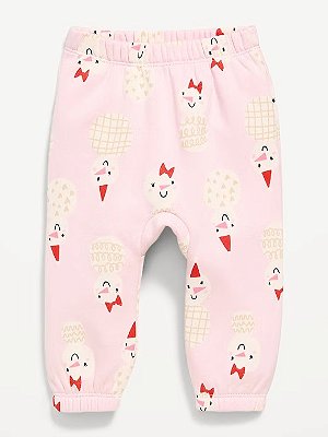 CALÇA MOLETOM FLANELADO OLD NAVY - BONECO DE NEVE - MENINA